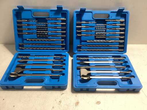 17 delige boren en beitel set (2x)