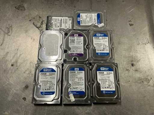 Różne wewnętrzne dyski twarde (8x)