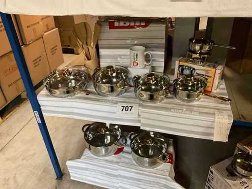 12-piece GSW cooking pot set