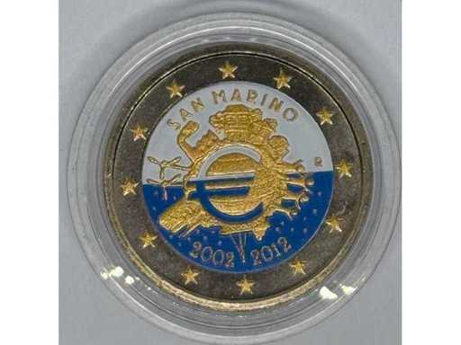 2 Euro "100 Years Republic of Estonia" Colorized Commemorative Coin – Estonia – 2018 – Bimetal