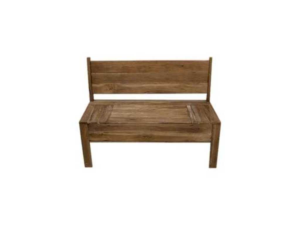 Wooden storage bench