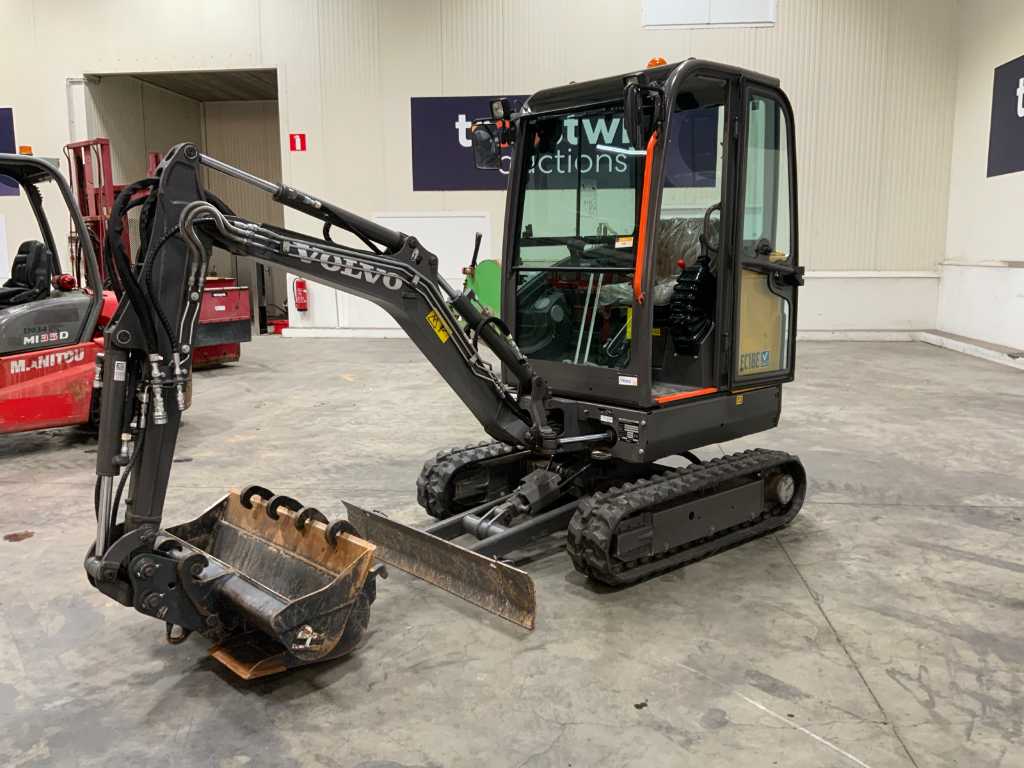 2022 Volvo EC18E mini rupsgraafmachine