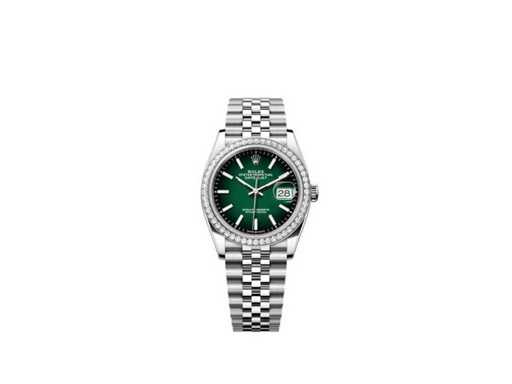 Rolex Datejust 36 126284RBR | Cadran vert ombré | Jubilé | Non porté | 2026