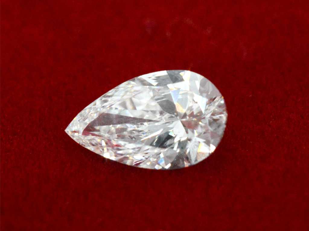 Diamant - ca. 2,00 Karat Diamant im Tropfenschliff (zertifiziert)