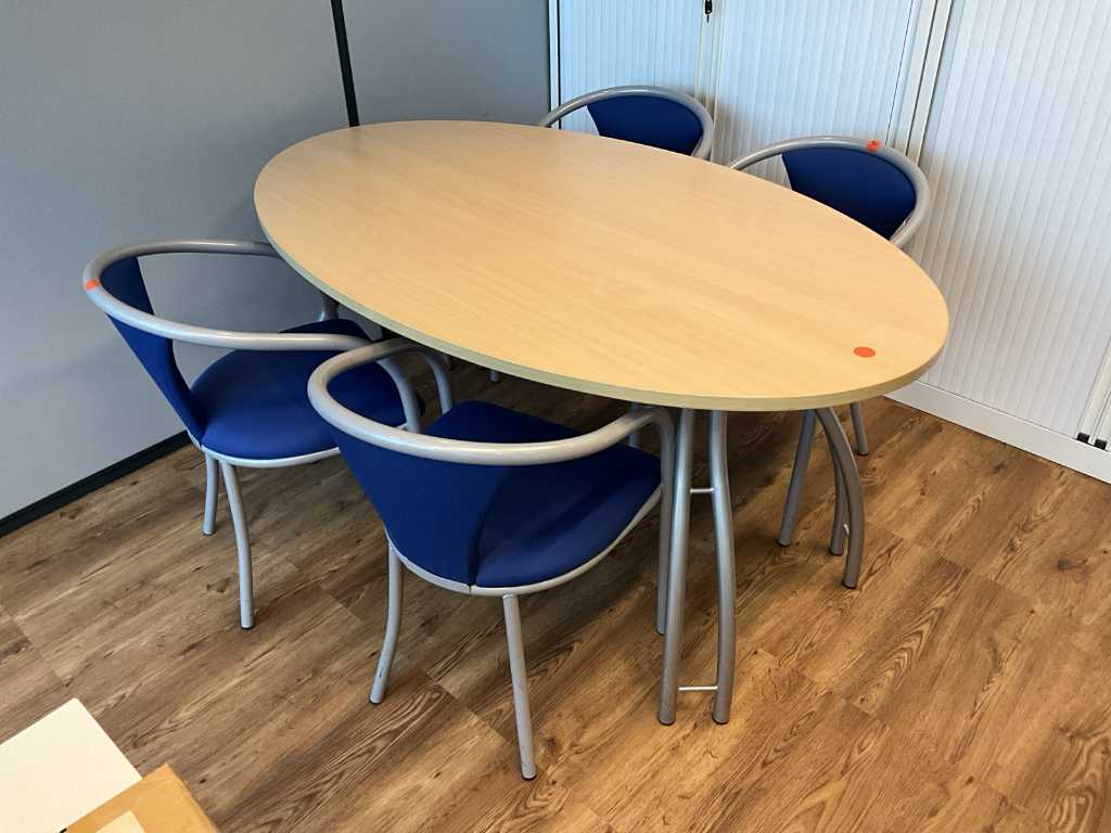 Conference table + 4x conference chair