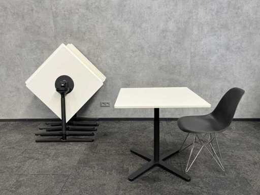5x Vitra Super Fold - tavolo pieghevole con design 75x75