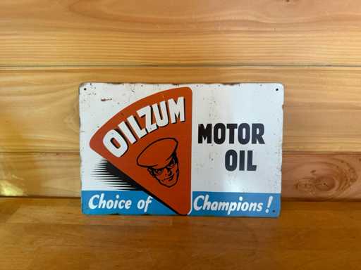 Metalen reclame bord