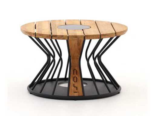 Table solaire Cosi Cosilumia ronde en teck Ø70x41