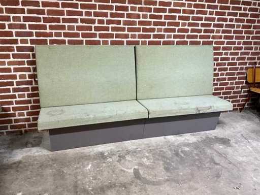 Panchina rivestita per il ristorante