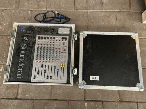 Soundcraft Spirit E6 – Mixer / Audiomixer im Flightcase