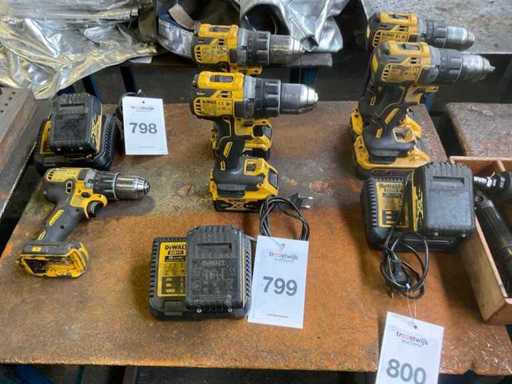 Tournevis à piles DeWalt DCD791 (2x)
