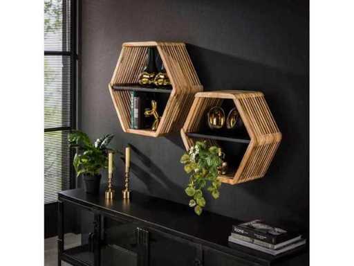 Set de 2 rafturi Levi Wall