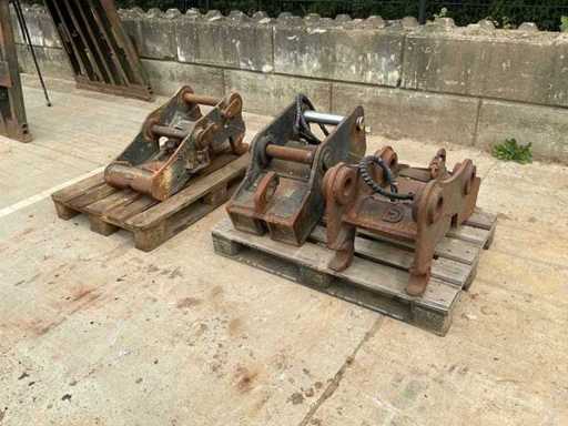 3 Schnellkupplungen für Bagger (1x S1 mechanisch, 2x S1 hydraulisch)