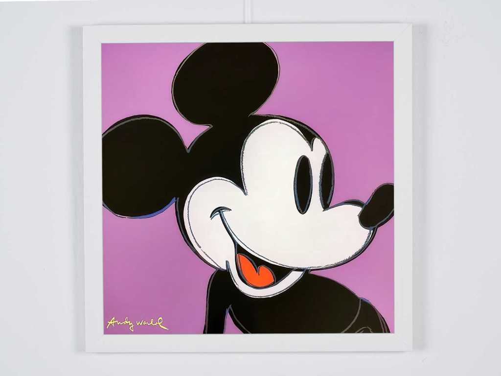 Andy Warhol (After) - Mickey Mouse 1982 - Paars 