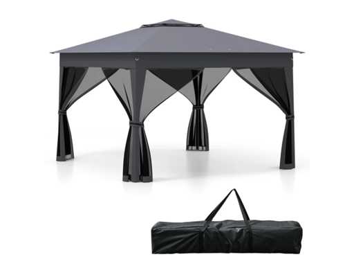 Pop-Up Folding Garden Gazebo 3.4 x 3.4 m with 4 mosquito nets