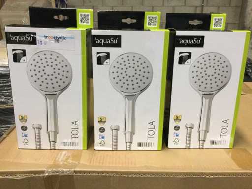 AquaSu - Tola - Handduschköpfe mit einem Spraytyp, rund. (3x)