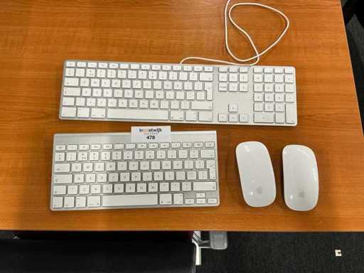 Clavier et souris Apple (4x)