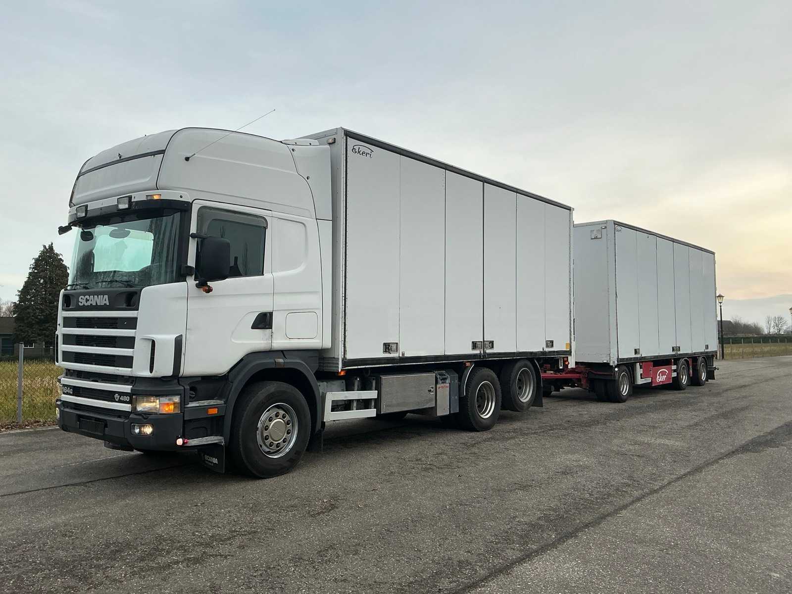 Scania 164 R480 V8 Truck with Ekeri Trailer