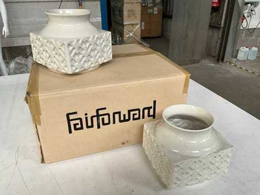 Fair Trade vaas keramiek +/- Ø19x16 cm (112x)