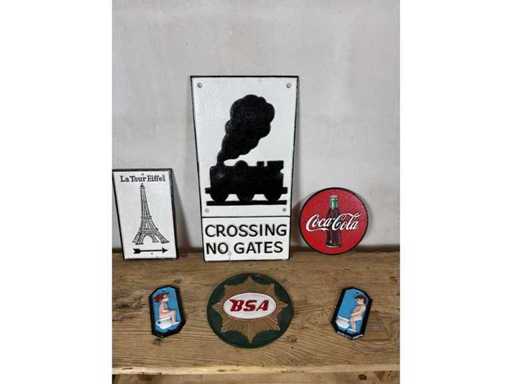 Gusseiserne Wanddekoration