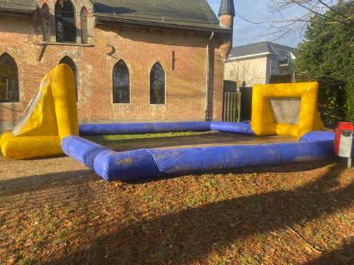 Bouncy castle football field