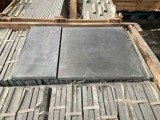 Vietnamese bluestone Roman bond Natural stone garden tile