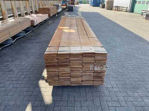 Guyana Teak Revetment Planks 2500-3000x200x20mm (115x)