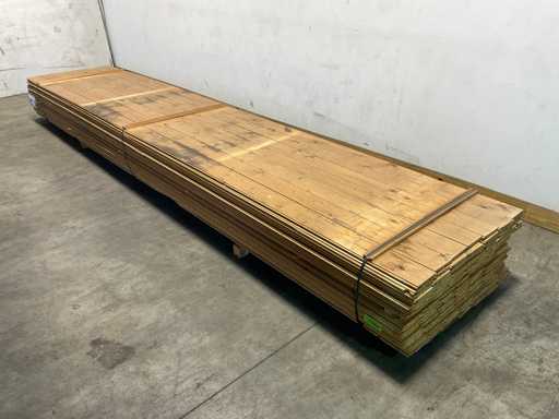 Fichtendiele überhängender Falz 480x14,5x2 cm (75x)