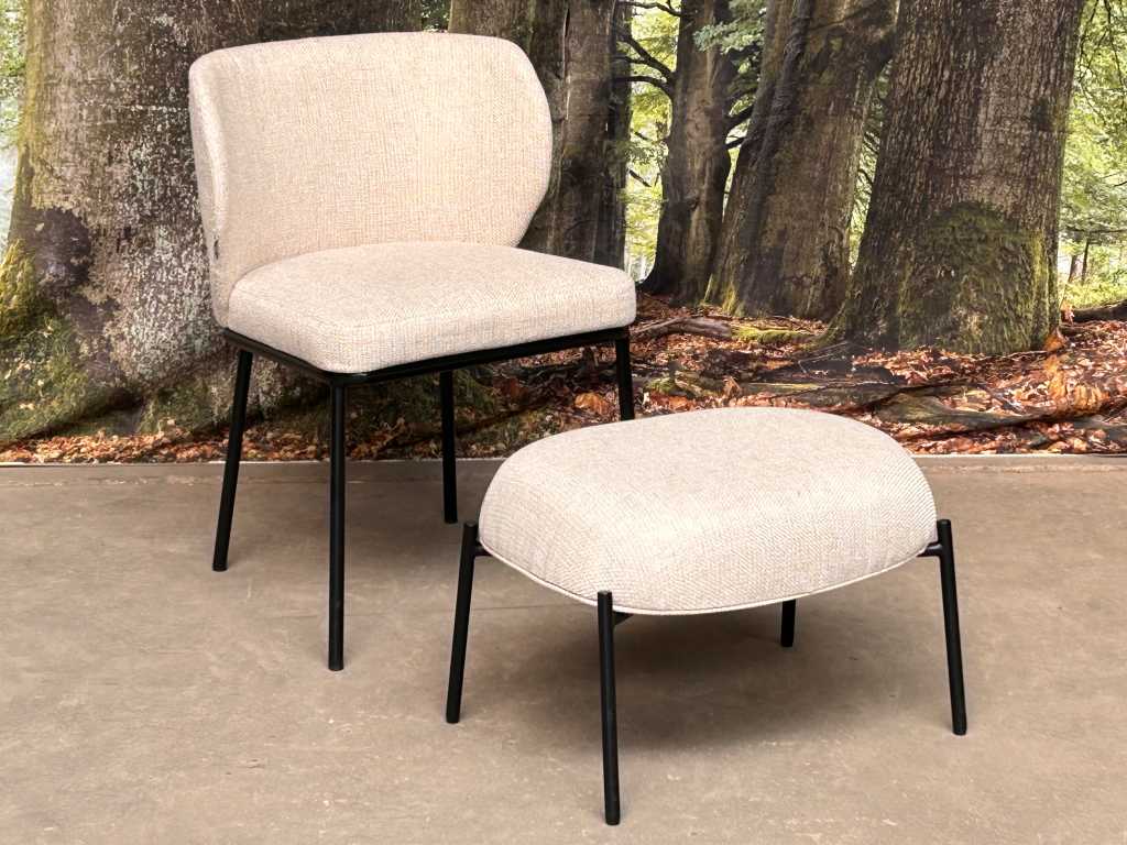 PMP - NIX design - chair + footstool
