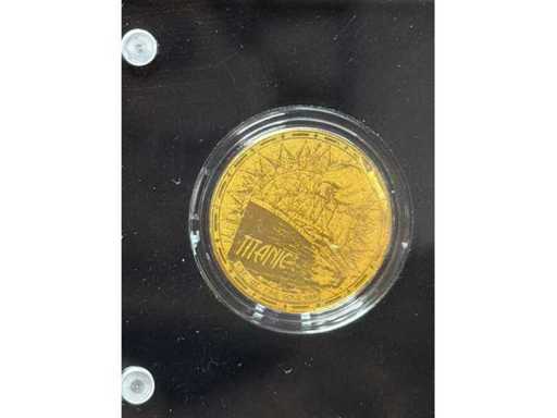 Leggende in Oro | 100 franchi CFA Niger 999 oro finito 1/500oz | Titanic