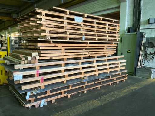 Batch of various metal sheet remnants