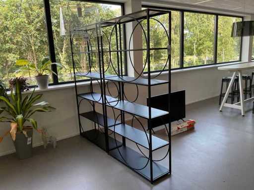 Metalen wandrek (2x)