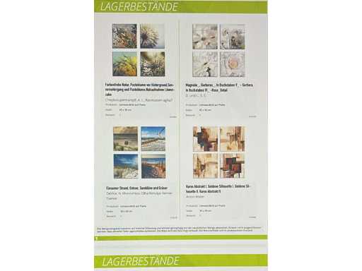 ARTLAND Stampe su tela rimanenti su lastra montata in un set