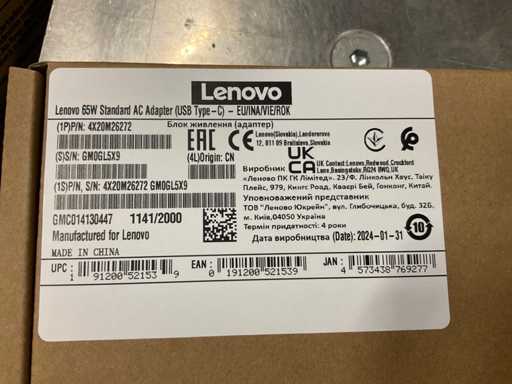 Lenovo 65W Standard AC Adapter Adapter (14x)
