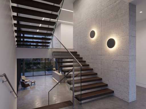 Lampă de perete LED de 8,5W cu design rotund nisip, negru alb cald (40x)