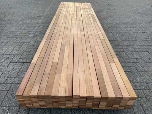 Guyana Teak rules planed finger-jointed 3950x60x40mm (75x)