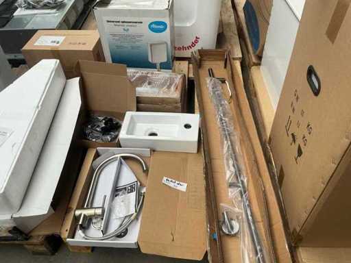 Batch of sanitary parts