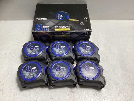 Rolmaat 8 meter professioneel (6x) 