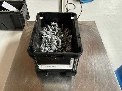 Würth 4,79 kg Vis à filetage combiné 6,3x25 pouces dans un contenant empilable