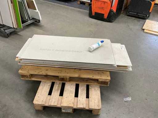 circa 10 elementi Knauf Brio 18 a secco con 1 cartuccia/bottiglia adesivo Brio interbloccato