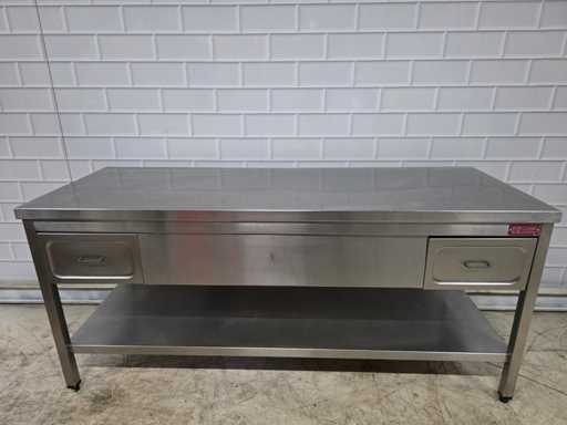 Stół roboczy ze stali nierdzewnej