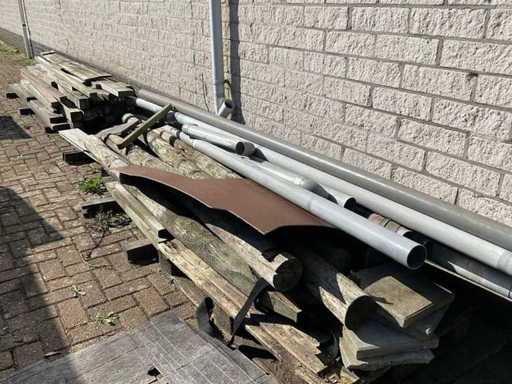 Partij hardhouten palen