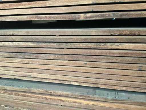 Geschaafde Azobé plank (50x)