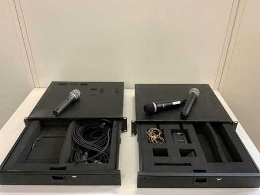 Omnitronic, AKG, SHURE Microphone (3x)