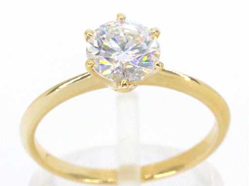 Bague solitaire en or 1,50 carat brillant