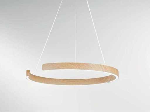 2 x Intec LED Navel S60 CCT pendentif en bois 