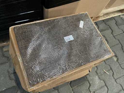 Cov de masă de petrecere pătrat lemn negru, 45x30cm (288x)