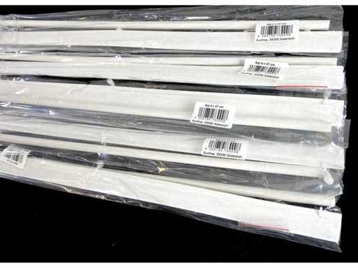 *NUOVO* Carrello Sunfree Flexo Panel 60 cm, bianco, con cinghia in Velcro, guide per tende (2000 pezzi).