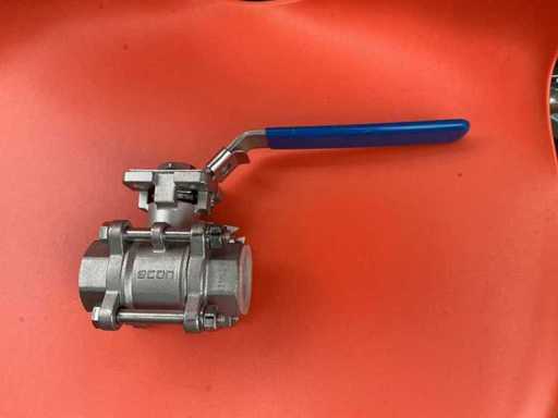 Soupape à bille en acier inoxydable Econ 7444 avec raccord à boulon (3x)