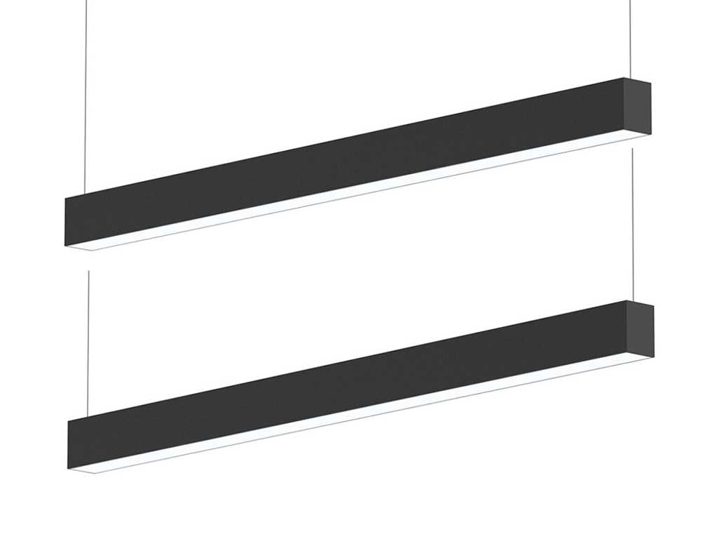 4 x Sub 125 Design Anbau- & Pendelleuchte schwarz